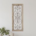 Hastings Home Hastings Home Metal and Wood Wall Hanging Panel 623672QCK